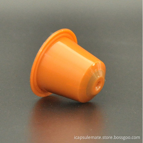 2014 hot sale coffee capsule compatible nespresso orange